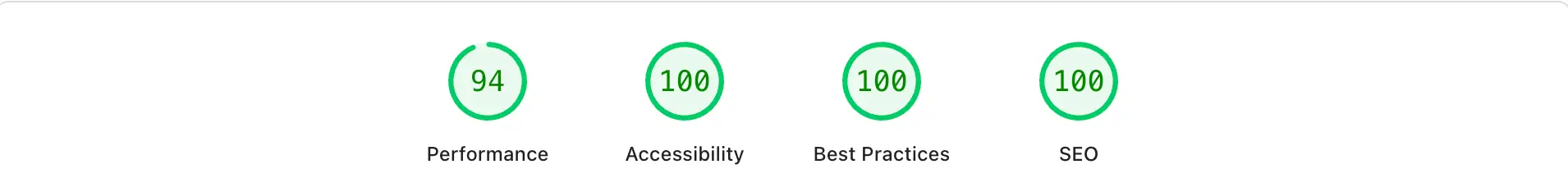 Screenshot of a NexSite build scoring high on Google PageSpeed for mobile devices.